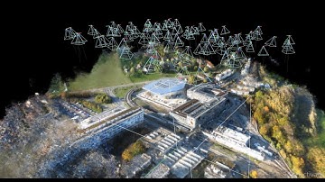 Using NVIDIA Instant Nerf on Nebula Cloud to recreate 3D model of the SwissTech Convention Center