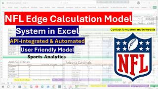 How to Build NFL Projections & Edge Calculation Model in Spreadsheets (API-Integrated)