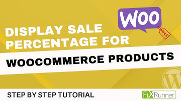 How to display sale percentage for woocommerce products