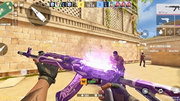 Alpha Ace AK-47 Crystal Storm Skin - CSGO Mobile Android/IOS - Online FPS Android Gameplay