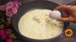 Add 1 egg to yoghurt! Quick dinner in 10 minutes! Simple and delicious recipe