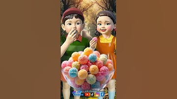 Squid Game AI Colorful Candy Balls ASMR #squidgame #squidgame2 #ai #asmr
