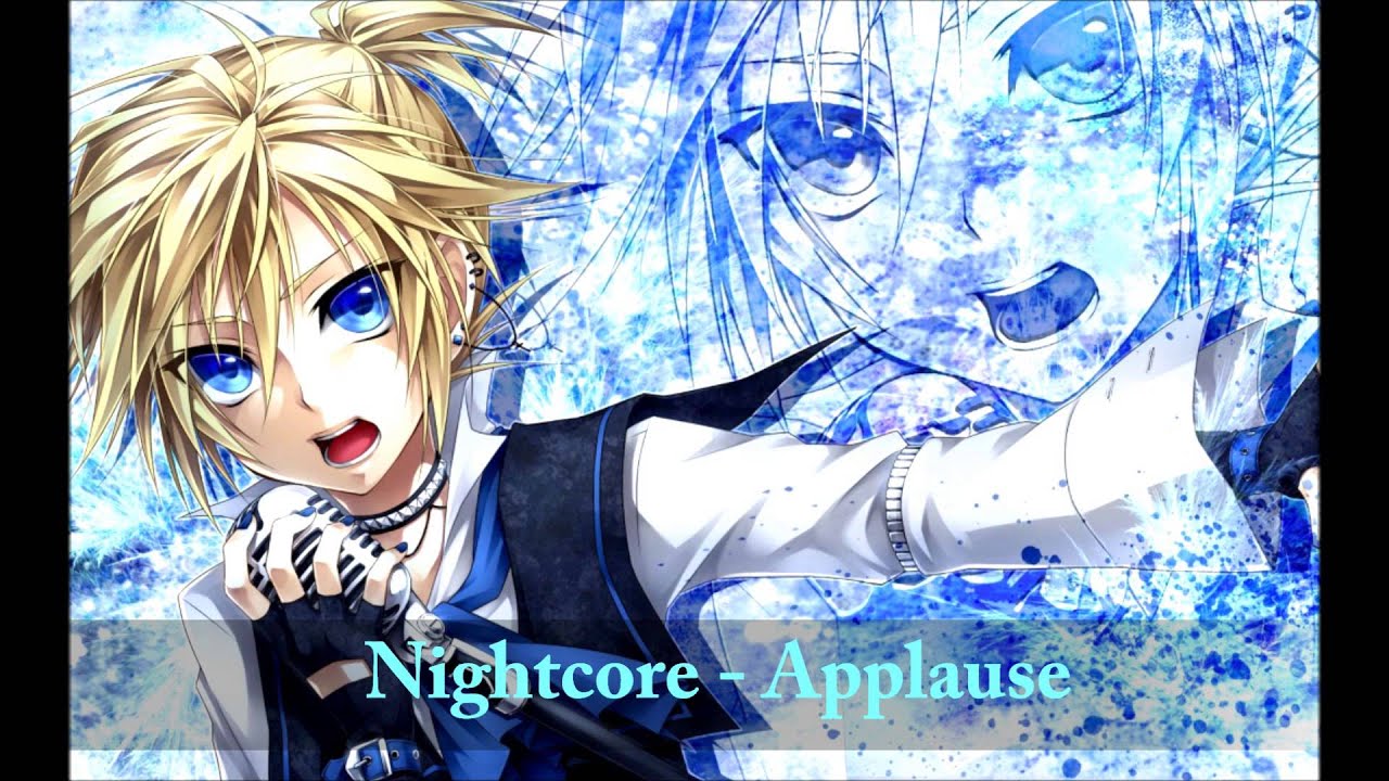 ~Nightcore - Applause [Male]~