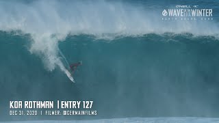 Koa Rothman at Pipeline, Dec 31, 2020