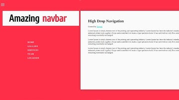 How to Create Navigation bar | Sidebar Animation Menu | HTML & CSS
