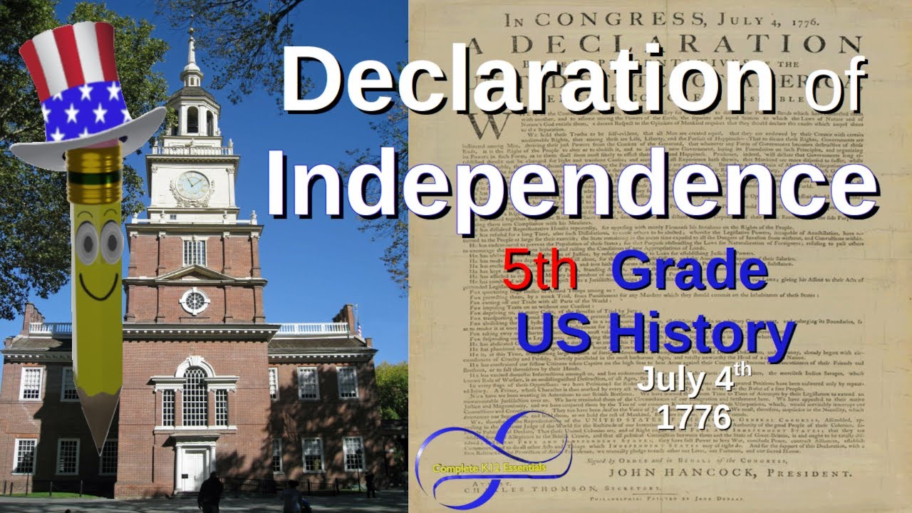 5th Grade US History Review Declaration of Independence | Understand the 4th of July | John Adams