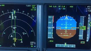 Airbus 330-300 Iberia. BOS-MAD.(Cockpit view)1080HD