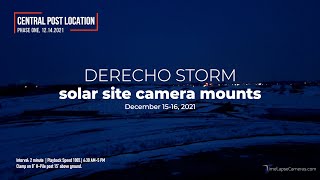 Solar Site footage from the Derecho storm