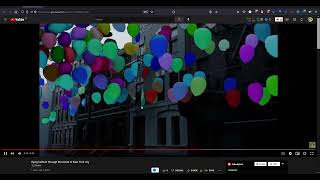 Houdini Fx, houdini tutorial, Balloon floating in New York City Street