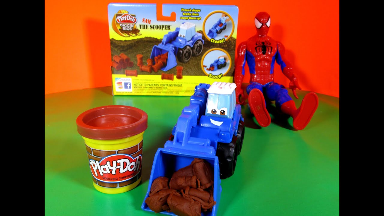 PLAY-DOH Diggin Rigs & Tonka Chuck and Friends Sam The Scooper Play-Doh ...