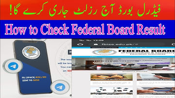 How to Check Result Federal Board 2021