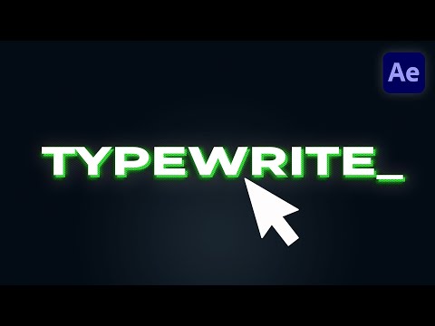 Typewriter Effect In After Effects