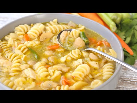 চিকেন নূডল স্যুপ | Chicken Noodle Soup | Pasta Soup | Chicken Clear Soup