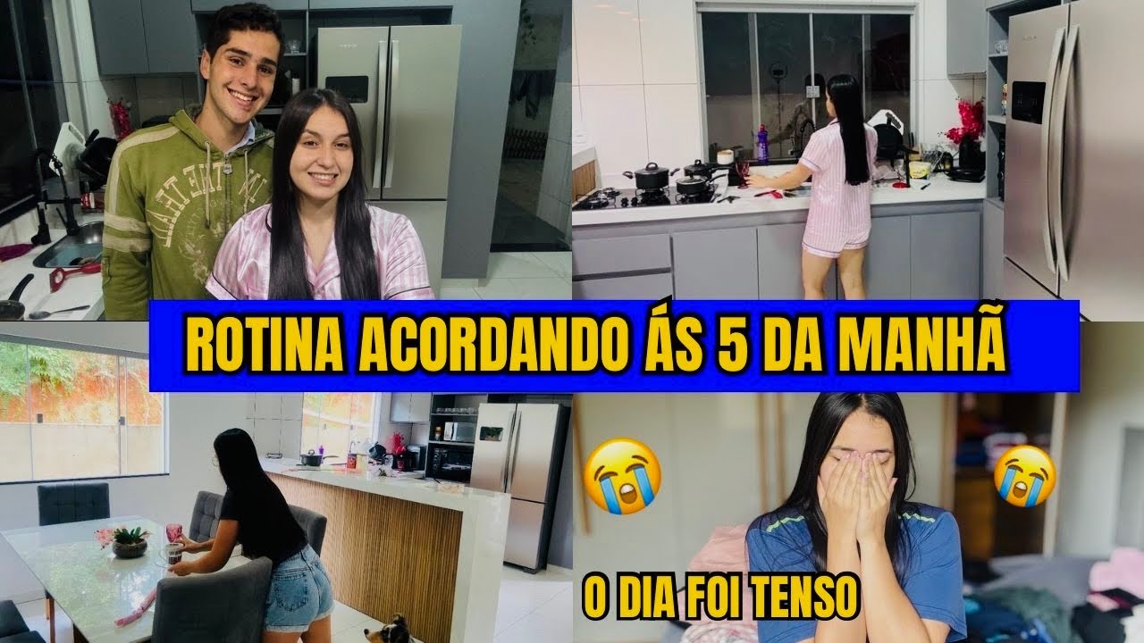 Rotina  acordando às 5h da manhã, o dia foi tenso eu não esperava por isso 😭