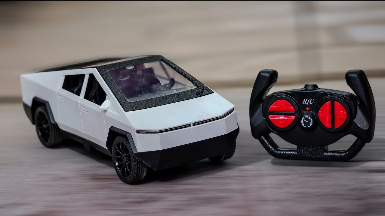 Remote Control Cybe Remote Control Tesla Cyber Truck Unboxing and Testing Rc Tesla Cyber ...