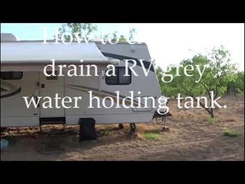 How to check and drain your RV grey water holding tank 