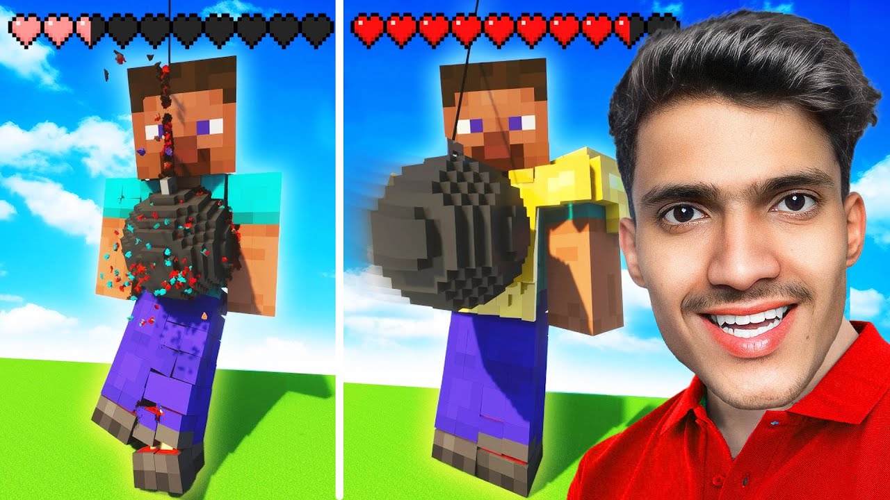 Experiments On Steve In Realistic Minecraft - YouTube