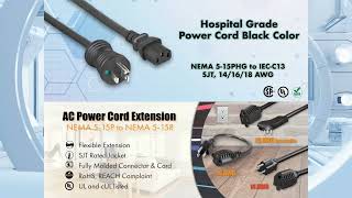 CompuCablePlusUSA Hospital Grade Power Cords & NEMA Locking Solutions