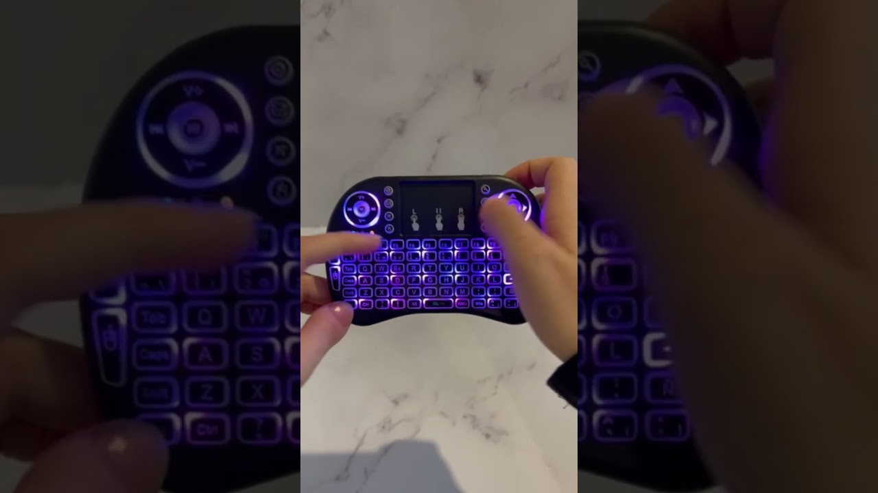 Mini teclado inalámbrico led recargable