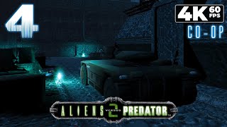 Aliens Versus Predator 2 Pc - 4K60 Walkthrough Marine Co-Op Mission 4 - A Long Detour