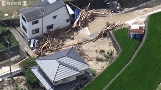 記録的な大雨となった中国地方 　 広島市内では民家巻き込む土砂崩れ