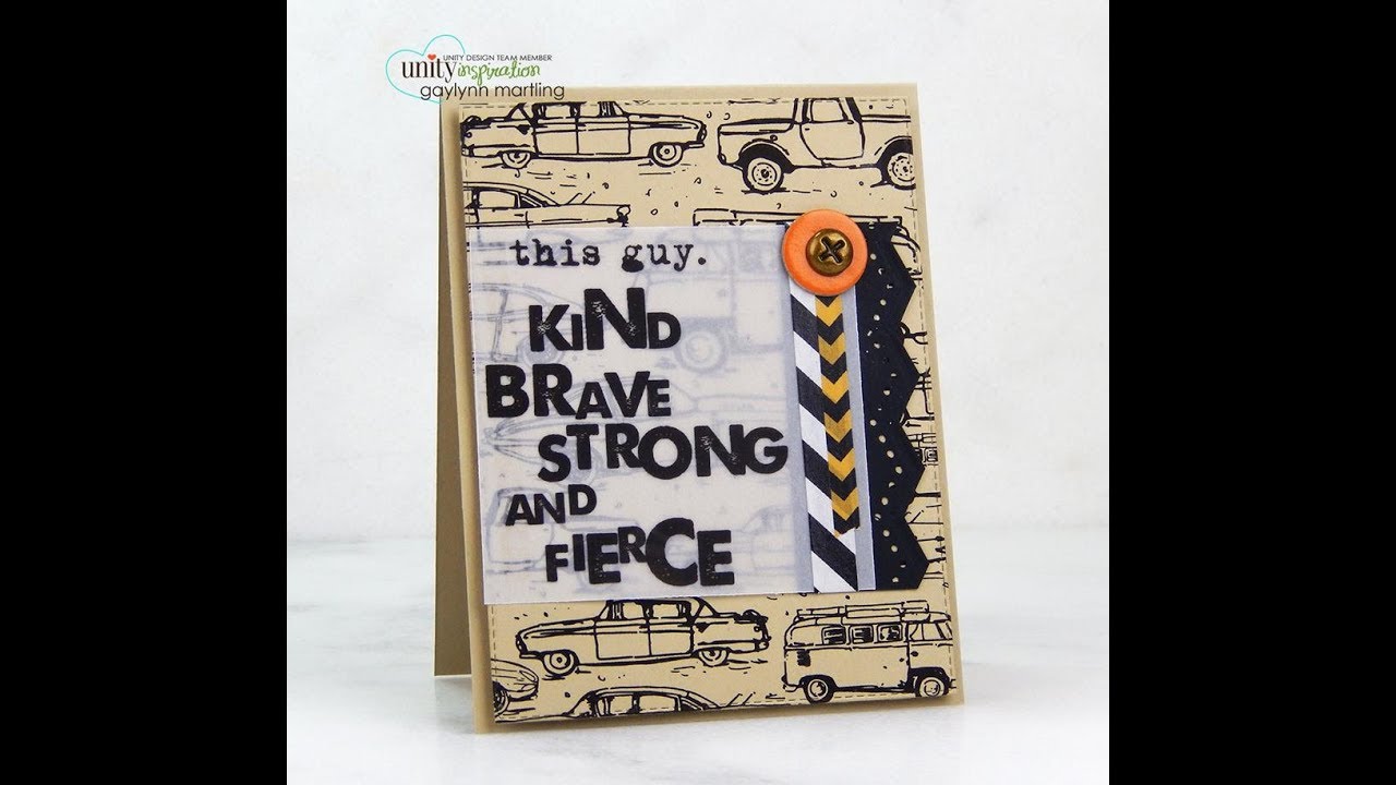 Unity Quick Tip: Simple Masculine Card with Washi + Vellum Accents ...