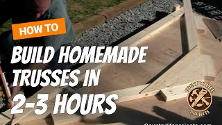 How to Build a Shed  How To Build Roof Trusses  Video 4 of 15