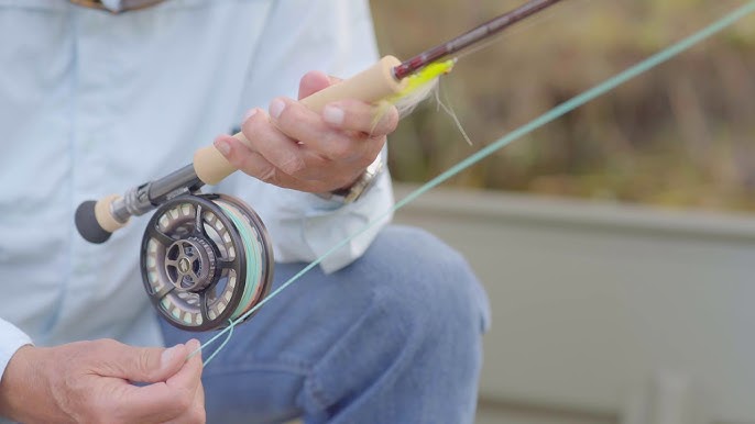 Correctly winding line on to a fly reel 