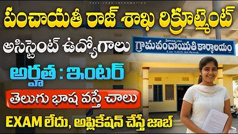 🚨 పరీక్ష లేదు, పంచాయతీ రాజ్ శాఖ లో జాబ్స్ | NIRDPR Recruitment 2025 | Latest Govt Jobs | Job Search