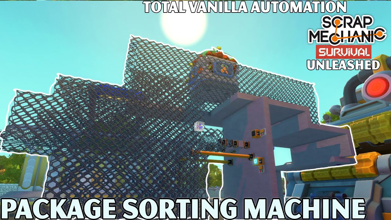 Starting The Package Sorting System - Scrap Mechanic Survival Unleashed
