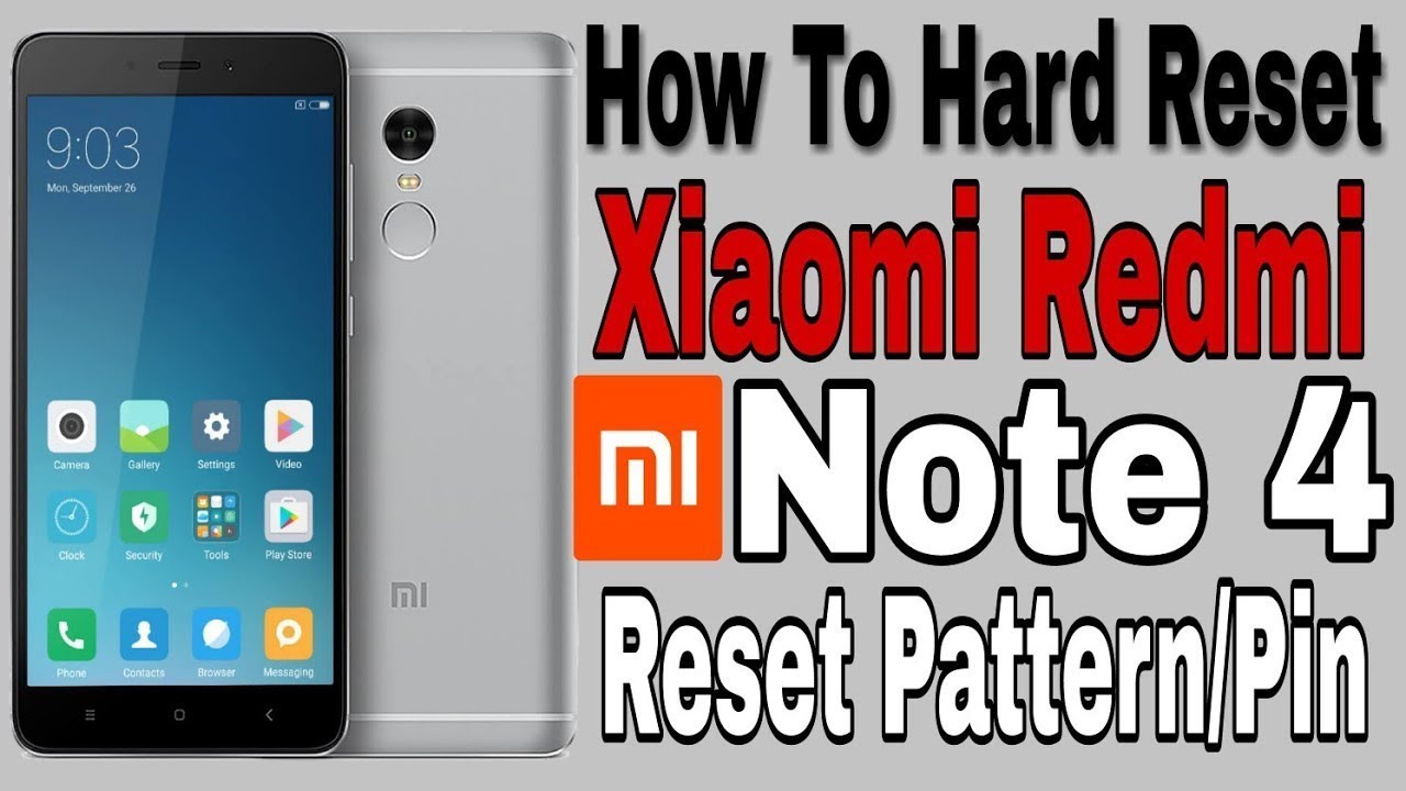 xiaomi redmi note 4 factory reset and forgot pattern lock 100% percent work