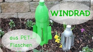 DIY Windrad aus PET-Flaschen / Windrad selber bauen / Frühlingsdeko / TäglichMama