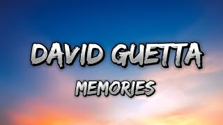 David Guetta - Memories (lyrics video)