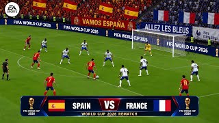 9 Sep, 2026 | Spain vs France | World Cup Semi Final Rematch | FC 26 Realistic Gameplay