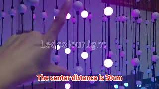 50mm RGB 3D LED Ball String Light | DMX Madrix Art‑Net Pixel Mapping Lighting Project screenshot 3