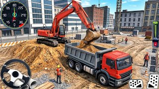 Bridge Road Builder Construction JCB 3D - City Highway Excavator Simulator - Android GamePlay screenshot 1