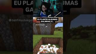 nem sabia que dava para PLANTAR GALINHA | #react #minecraft #games #gameplay #humor #memes #reaction
