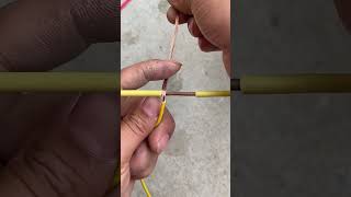 How To Connect Wires | Easy And Safe Electrical Wire Joining Method #shorts #wire