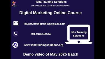 Digital Marketing Demo Video On 21st May 2025 Call or WhatsApp us on +91-9133190573 to Enroll.