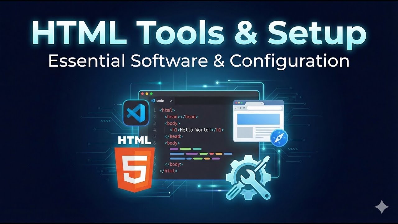 Chapter 4 || HTML Tools & Setup for Beginners | Complete HTML Development Environment