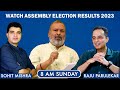 Watch 5states assembly election results 2023 with hw news network  sujit nair  raju parulekar