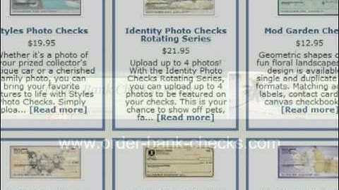 Order Bank Checks