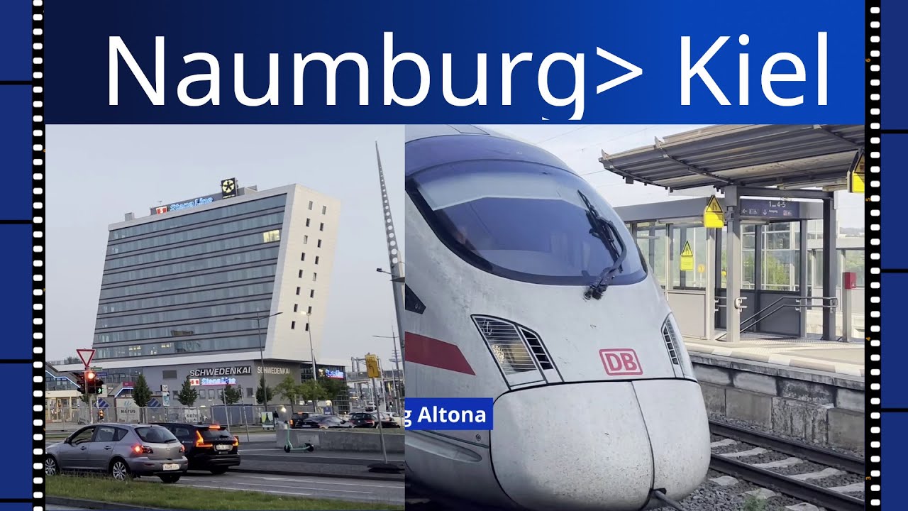 Von Naumburg Saale Hbf nach Kiel Hbf über Leipzig, Berlin und Hamburg.