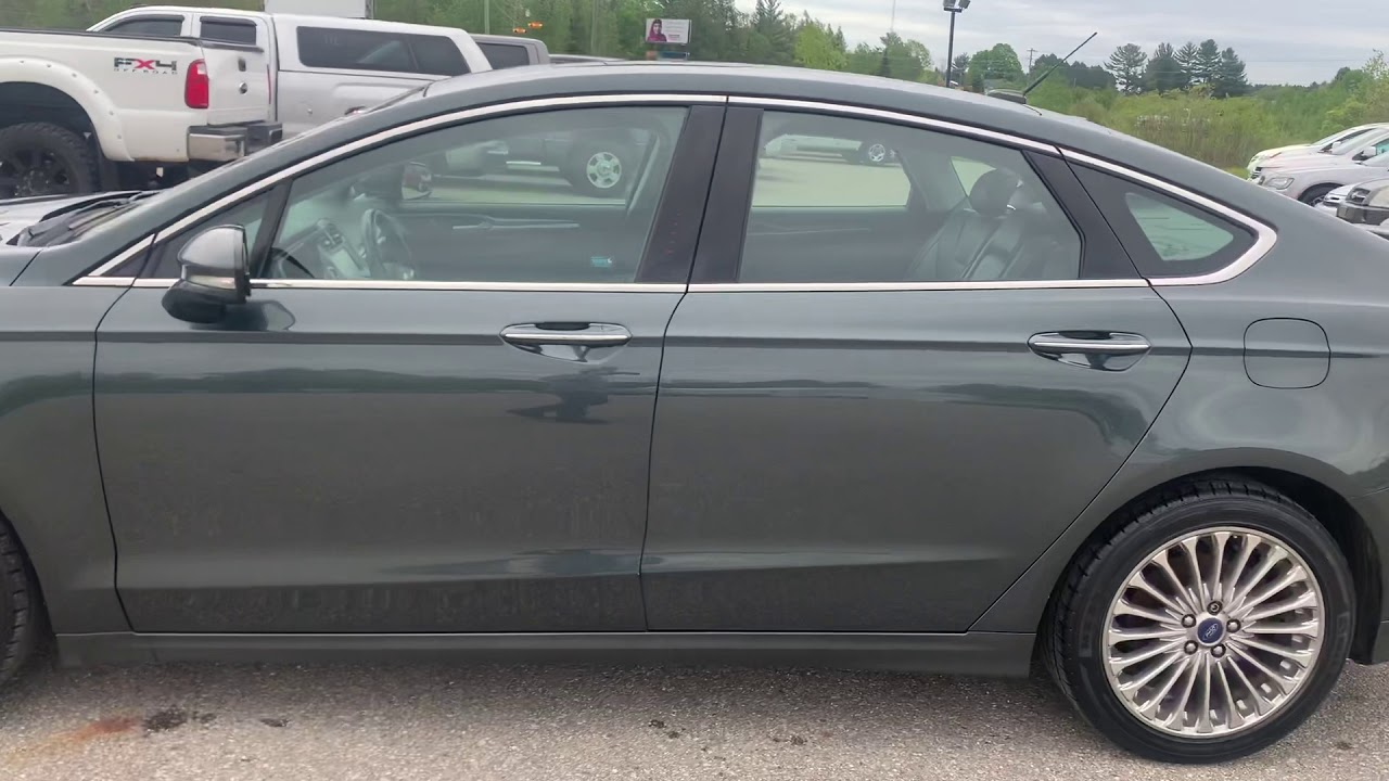 2016 Ford Fusion Titanium EcoBoost Walkaround and startup - YouTube
