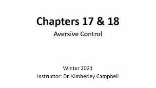 PSYCO 282 - Chapters 17 & 18