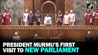 President Droupadi Murmu marks her first visit to New Parliament Building