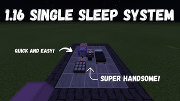 1.16 Single Sleep for Minecraft Bedrock