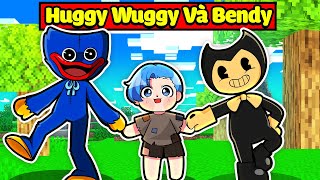 HUY NOOB NGHÈO ĐƯỢC GIA ĐÌNH HUGGY WUGGY VÀ BENDY NHẬN NUÔI TRONG MINECRAFT*GIA ĐÌNH QUÁI VẬT 👹🥰