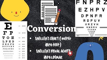 Converting Visual Acuity from meters to foot and Snellen