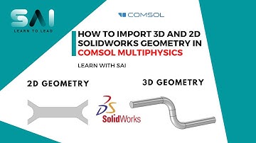 COMSOL Tutorial 07 | How to import geometry (3D and 2D) in COMSOL from SOLIDWORKS